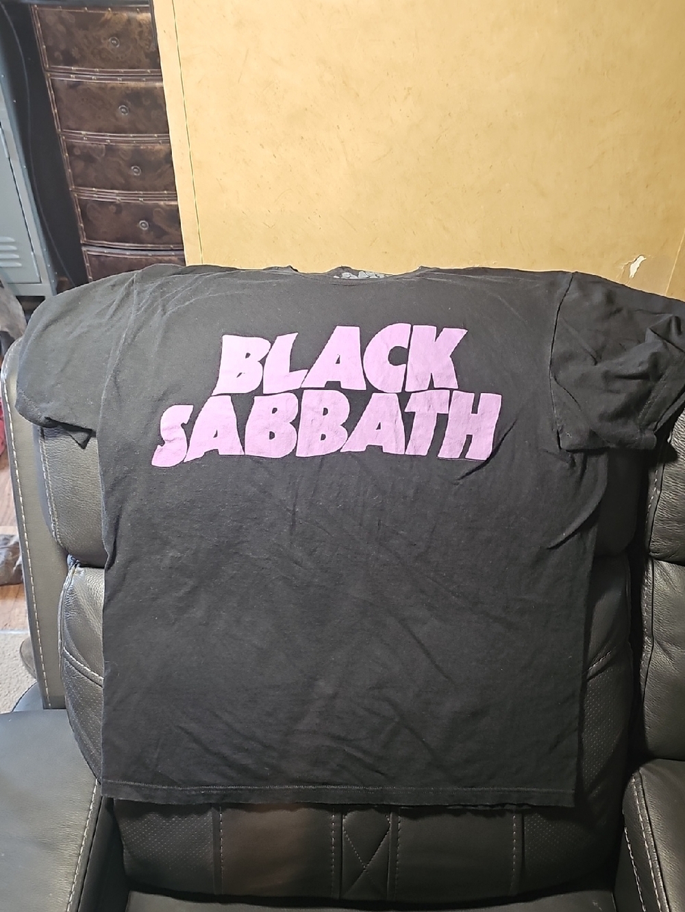 Black Sabbath Short Sleeve Tee - Black with Purple Logo